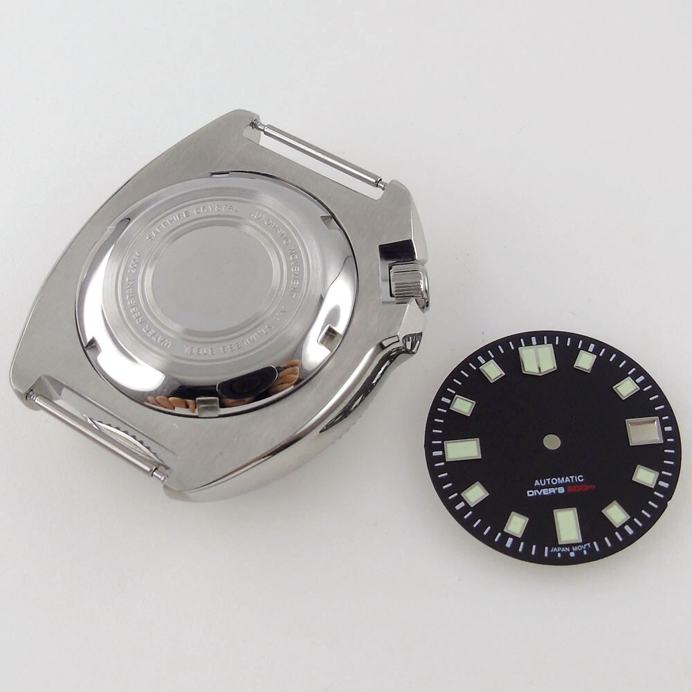Sapphire Watch Case Ceramic Bezel 200m Water Resistance For NH35A NH36A movement