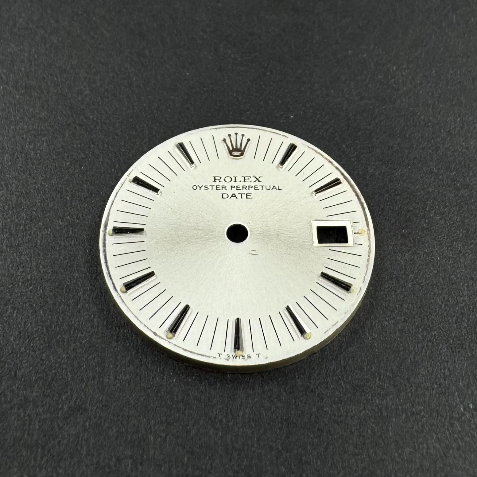 AUTHENTIC ROLEX LADIES 26MM DATE SILVER WHITE GOLD INDEX DIAL 69179