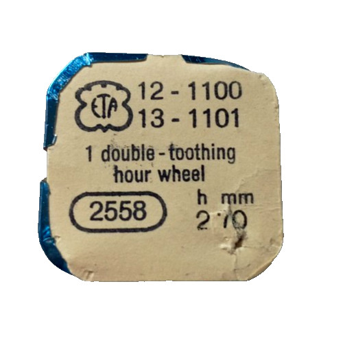 ETA 1100 1101 Hour Wheel double tooth watch part #2558