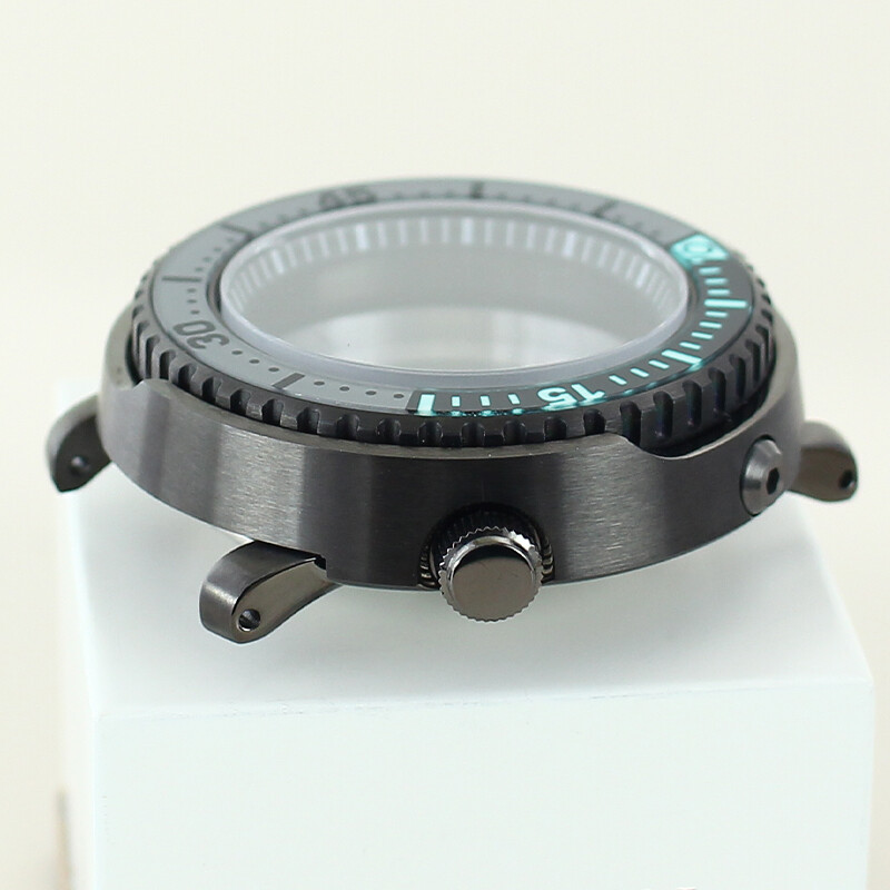 43.3mm Tuna Baby Watch Case nh35 Chapter Ring sapphire glass 3.8 Crown Position