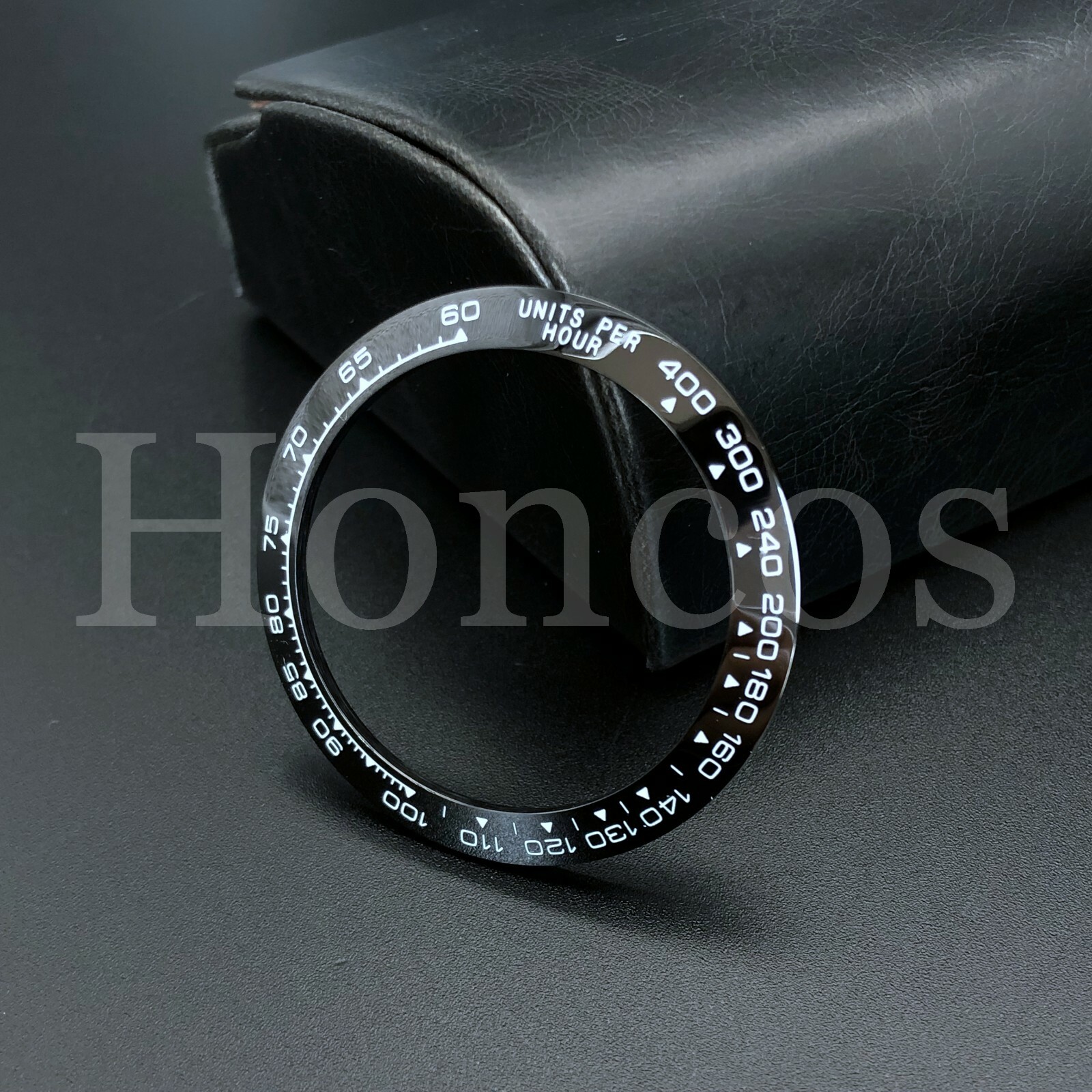 CERAMIC BEZEL FITS FOR ROLEX DAYTONA 16500 16520 116500 116520 BLACK/WT ENGRAVED