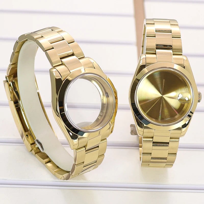 36/39mm Watch Cases Set Sapphire Glass For NH35 NH36 NH34 NH70 8215 Datejust