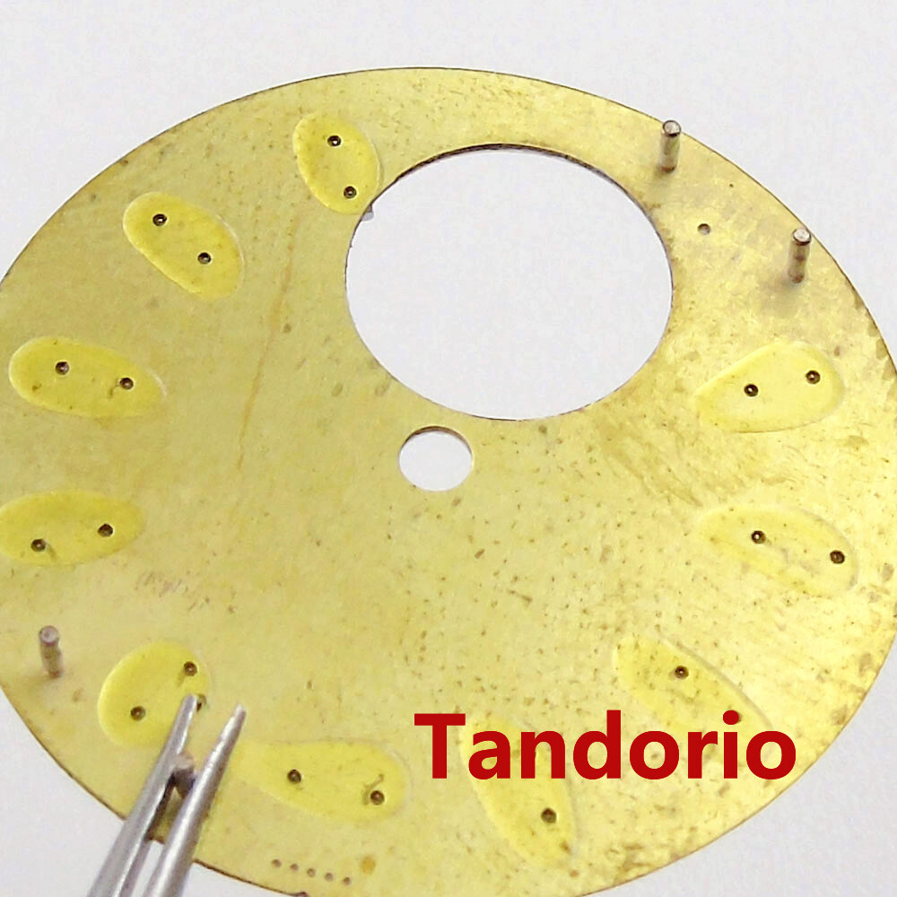 29mm Sterile Black Green Orange Blue White Watch Dial Fit NH38A Movement
