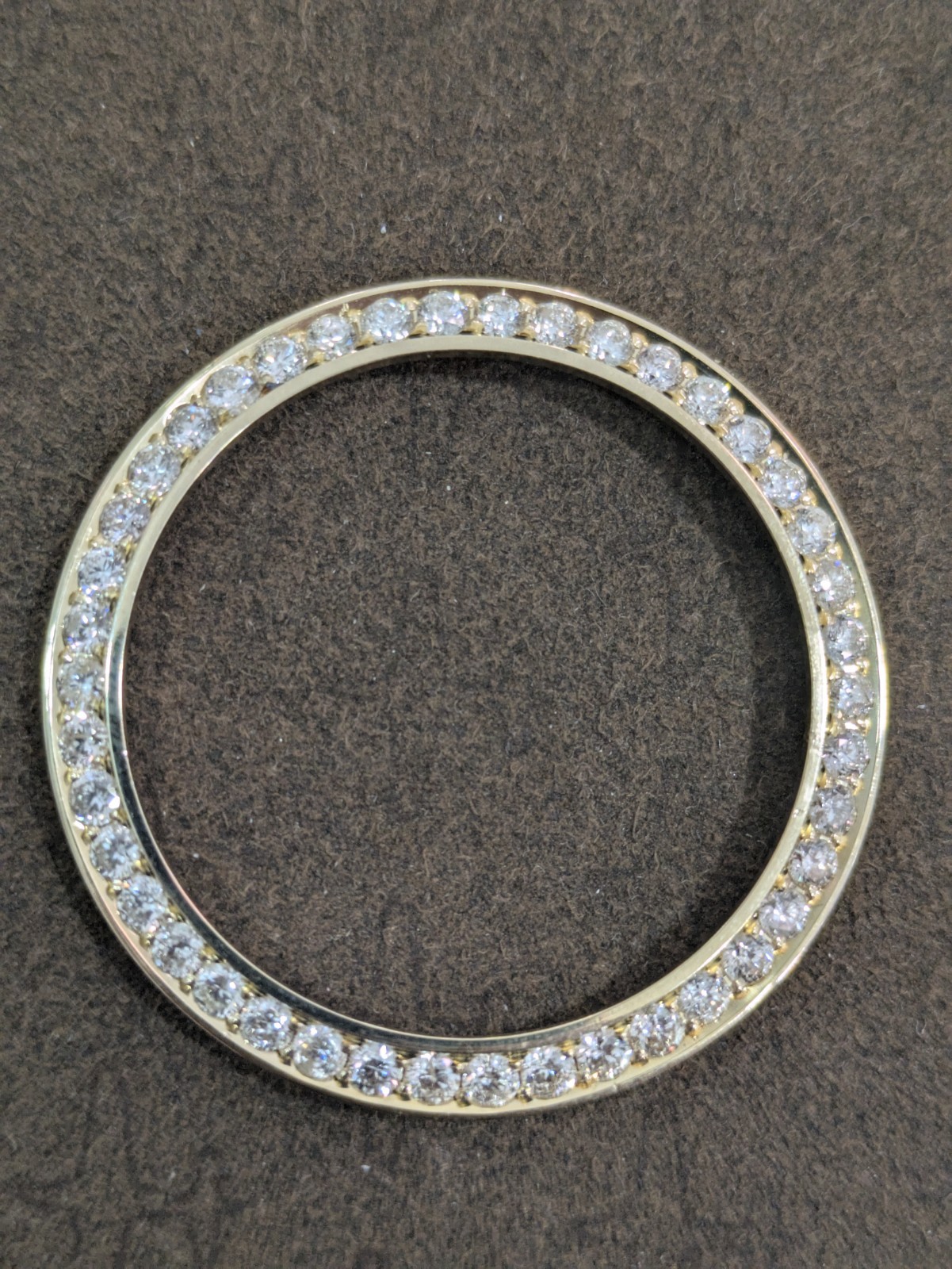 LAB GROWN DIA. Bezel SS GOLD PATEFD For Rolex 36mm 3.50 Cts LAB GROWN DIAMONDS