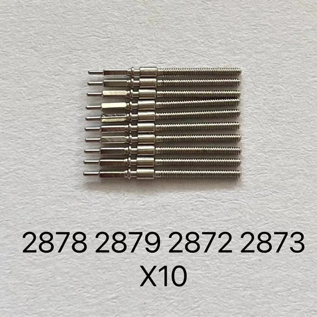10pcs Watch Winding Stems for ETA Models 2878 2879 2872 2873 Generic Watch Stems