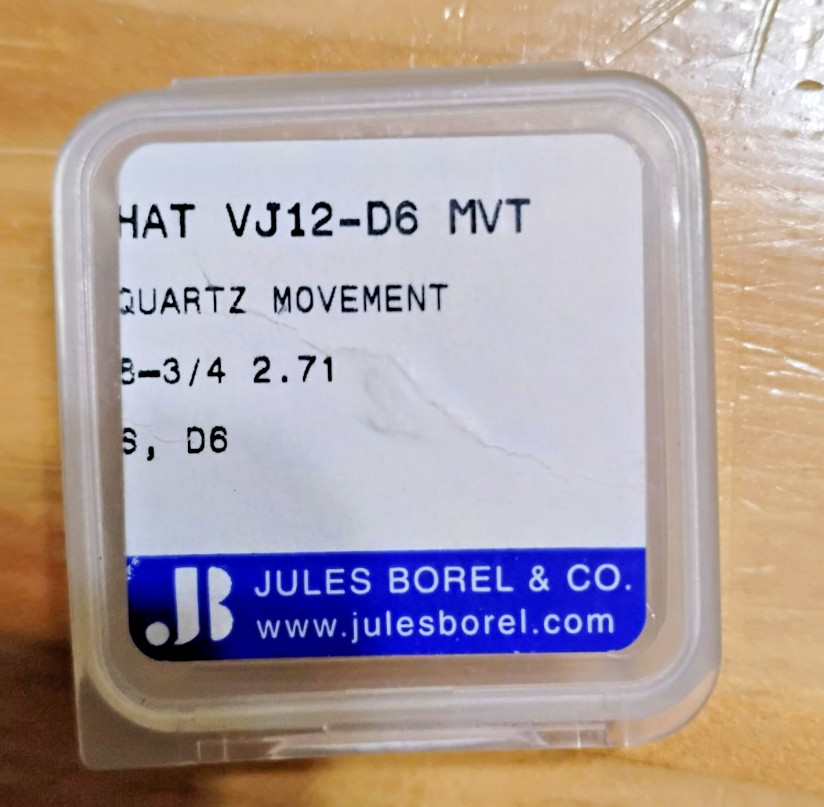 NOS Hattori VJ12-D6 Quartz Movement Complete with Stem Japanese Made