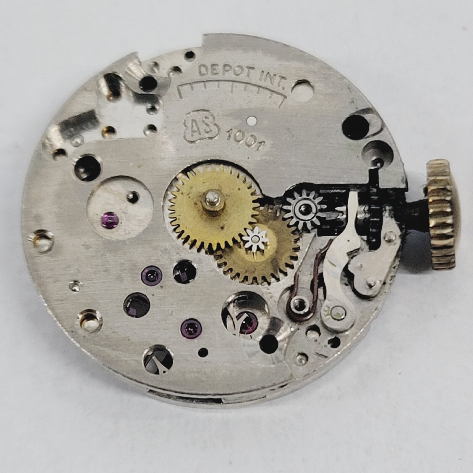 2 Vintage Bulova 7AM 17J Swiss Watch Movements Parts, Repair Restore