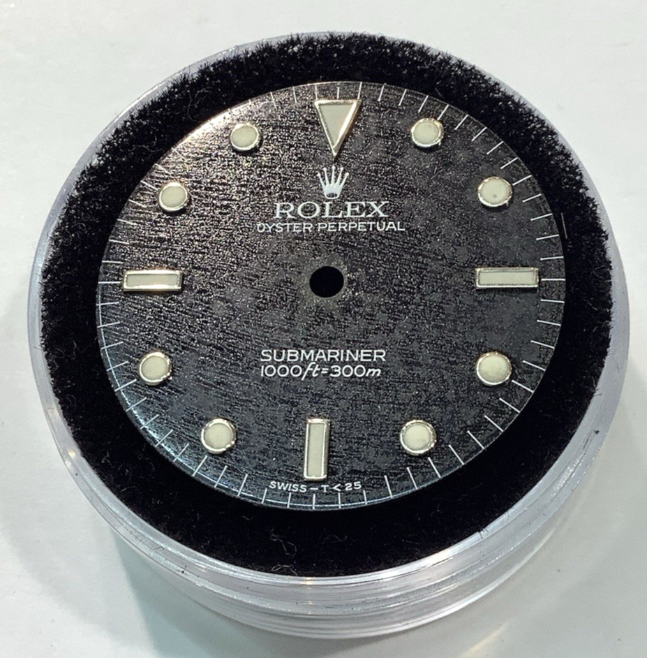 Original ROLEX 14060 SUBMARINER No Date FROZEN Patina Black Tritium Dial