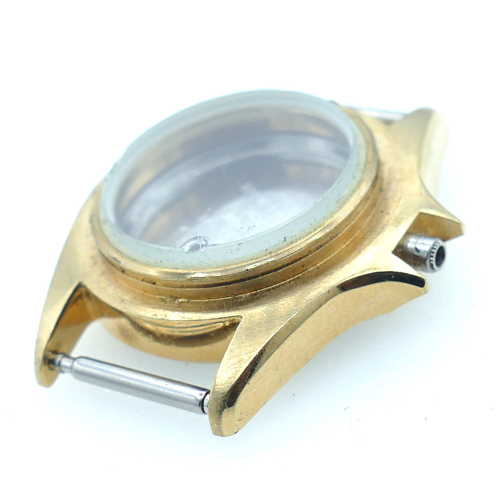 TAG HEUER 980.017N DIVER 18K GOLD PLATED LADIES WATCH CASE FOR PARTS OR REPAIRS