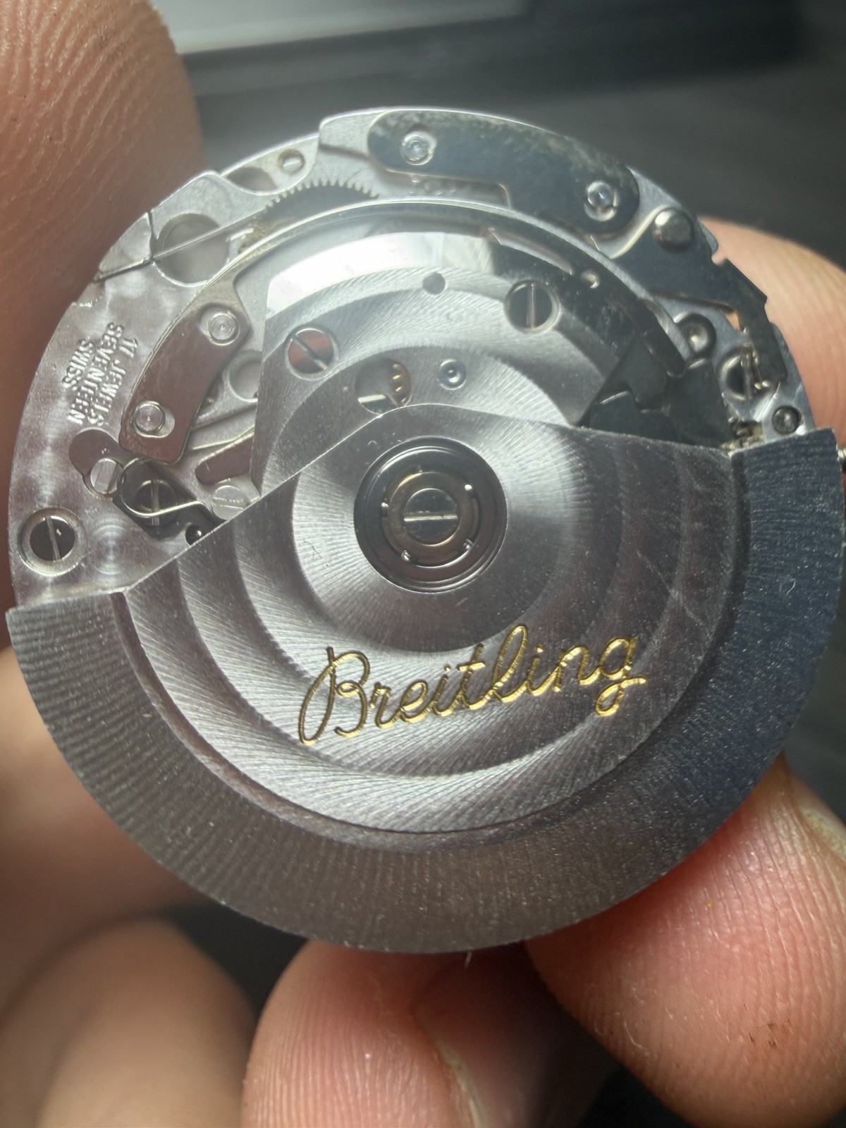 Breitling Chronomat Calibre 7750 Auto Watch Movement Dial Crown Hands J13048!