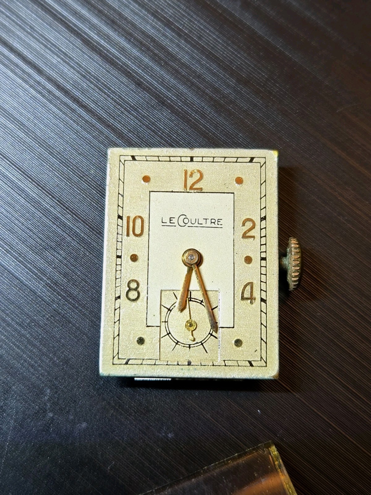 Vintage LeCoultre 11LO 17J Watch Movement Dial Crystal Parts Repair Swiss