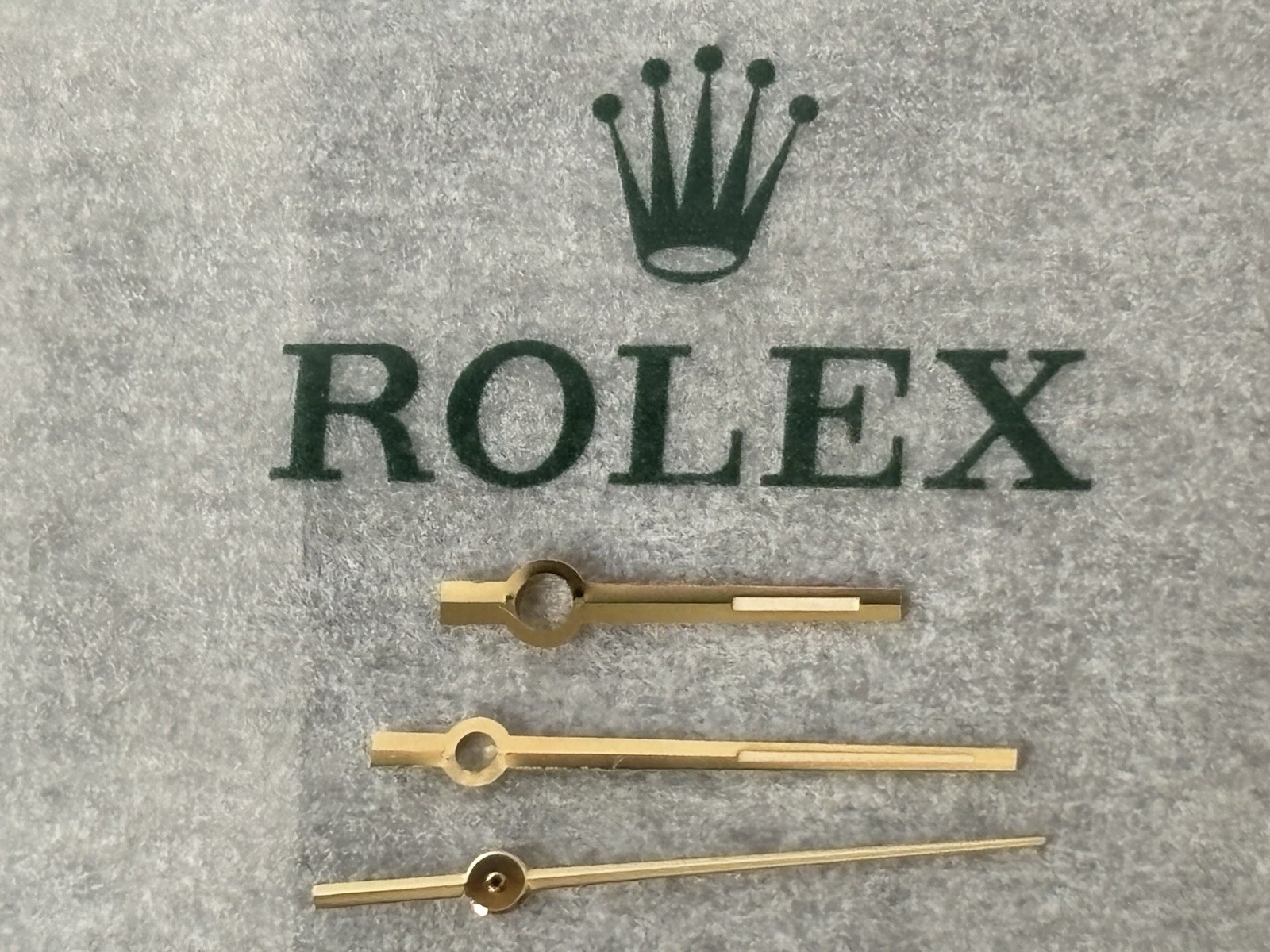 Rolex Genuine Set Of Gold Hands For Cal: 3135,3035 Model 16233 Excellent Conditi