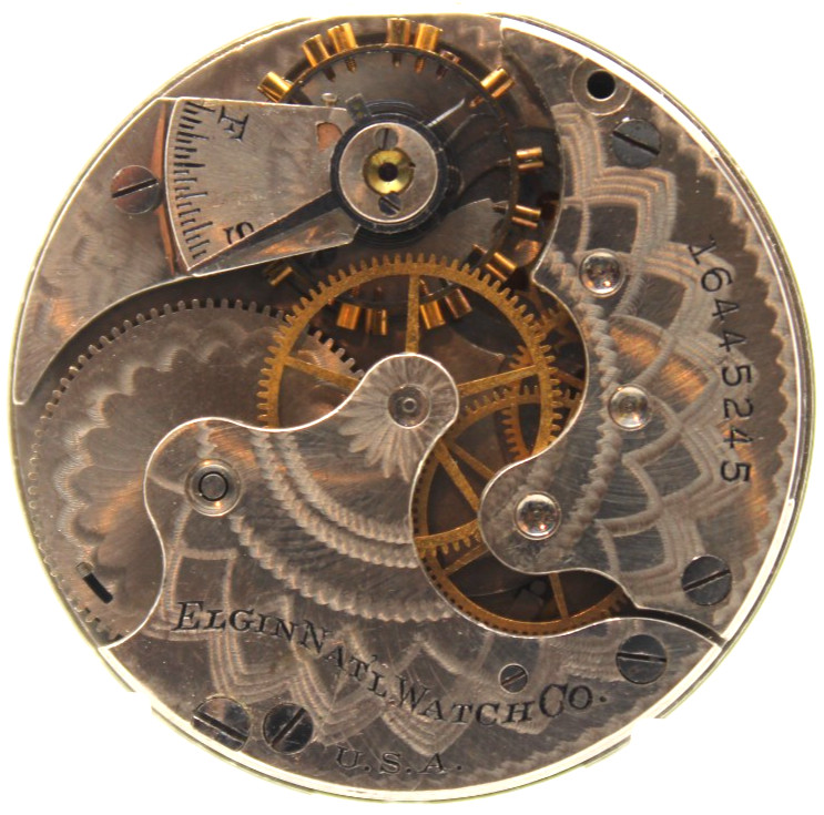 1912 ELGIN POCKET WATCH MOVEMENT 16445245 GRADE 286 6s 7j (GK3)