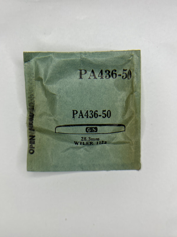 Wyler 1123 Watch Crystal NOS PA436-50 Size 28.3mm GS