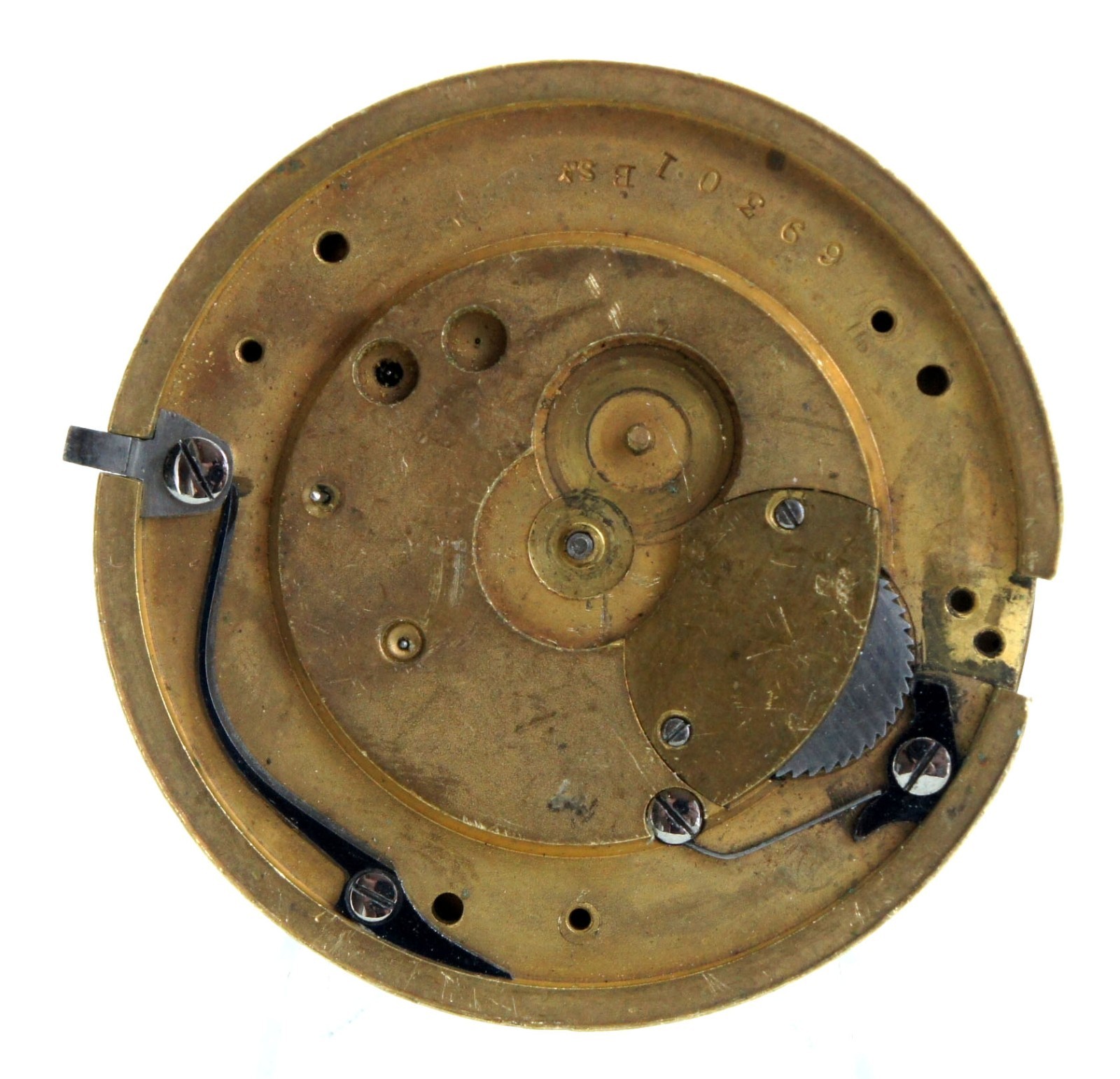 English Fusee Pocket Watch C.G. Iliffe Barrow-in-Furness Movement 46.5 mm READ