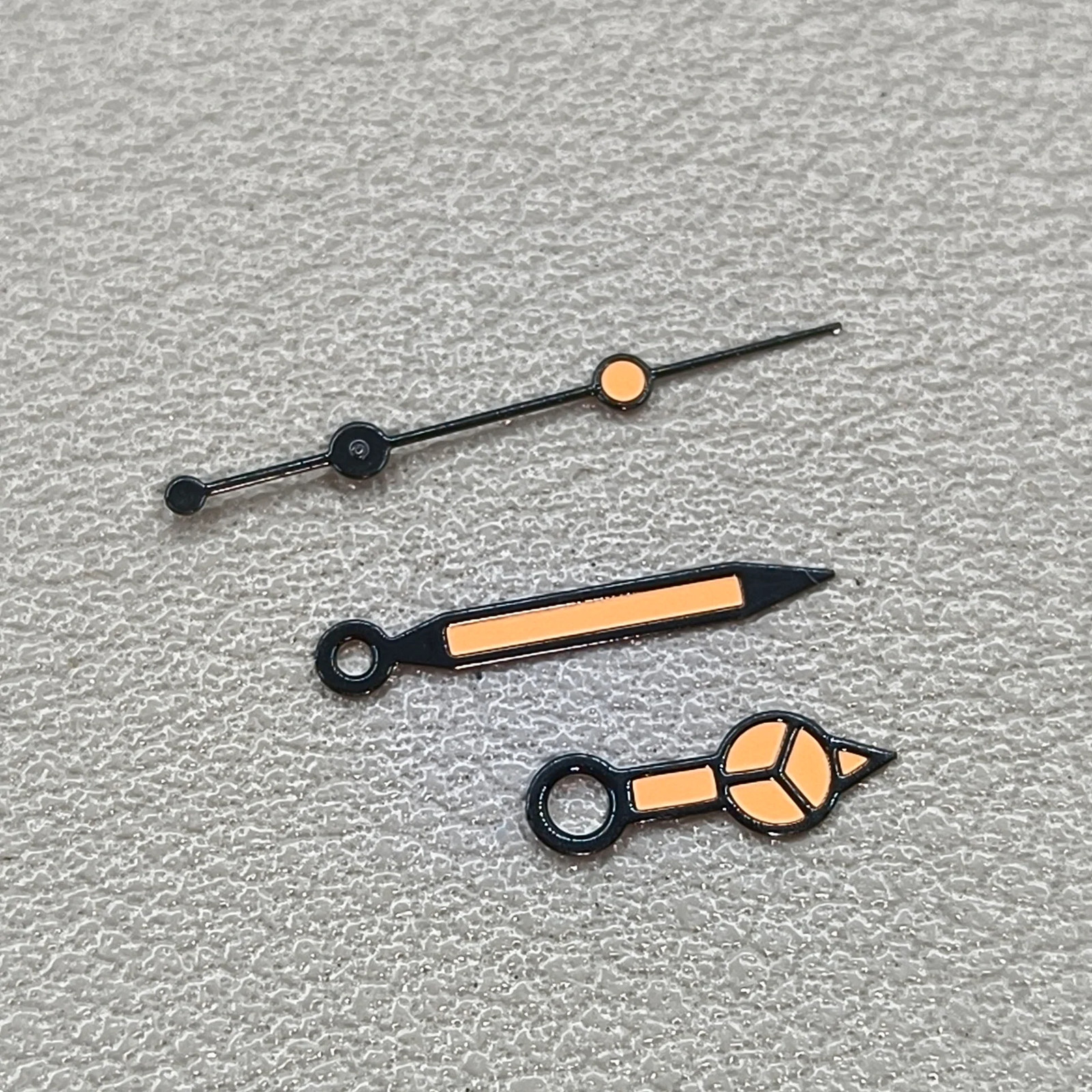 A2 Black-Orange Luminous Watch Hands for NH35/NH36/4R/7S