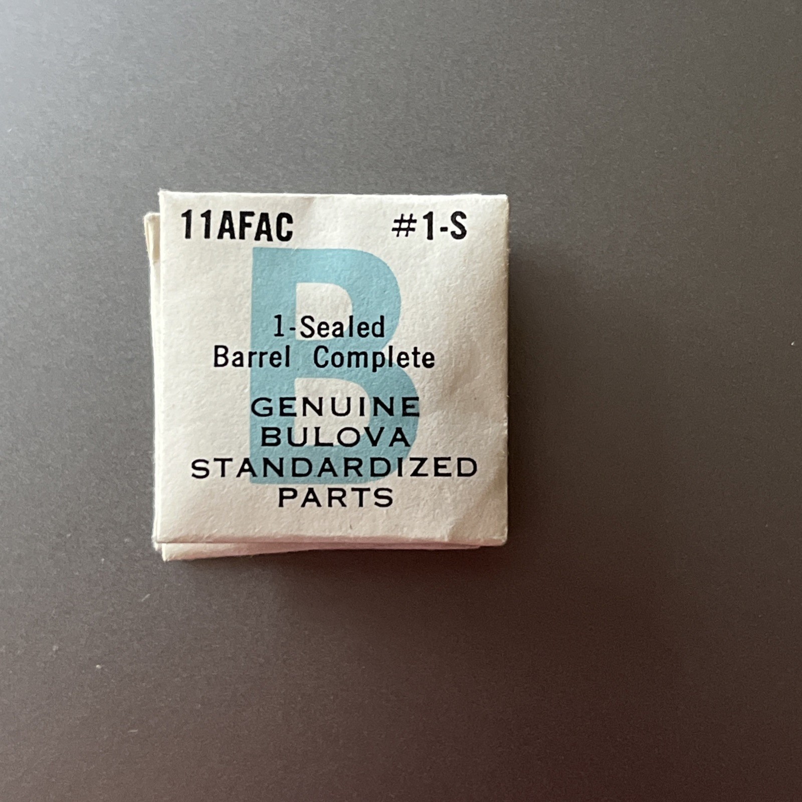 Bulova Watch Movement Part #1-S Sealed Barrel Complete 11AFAC Genuine