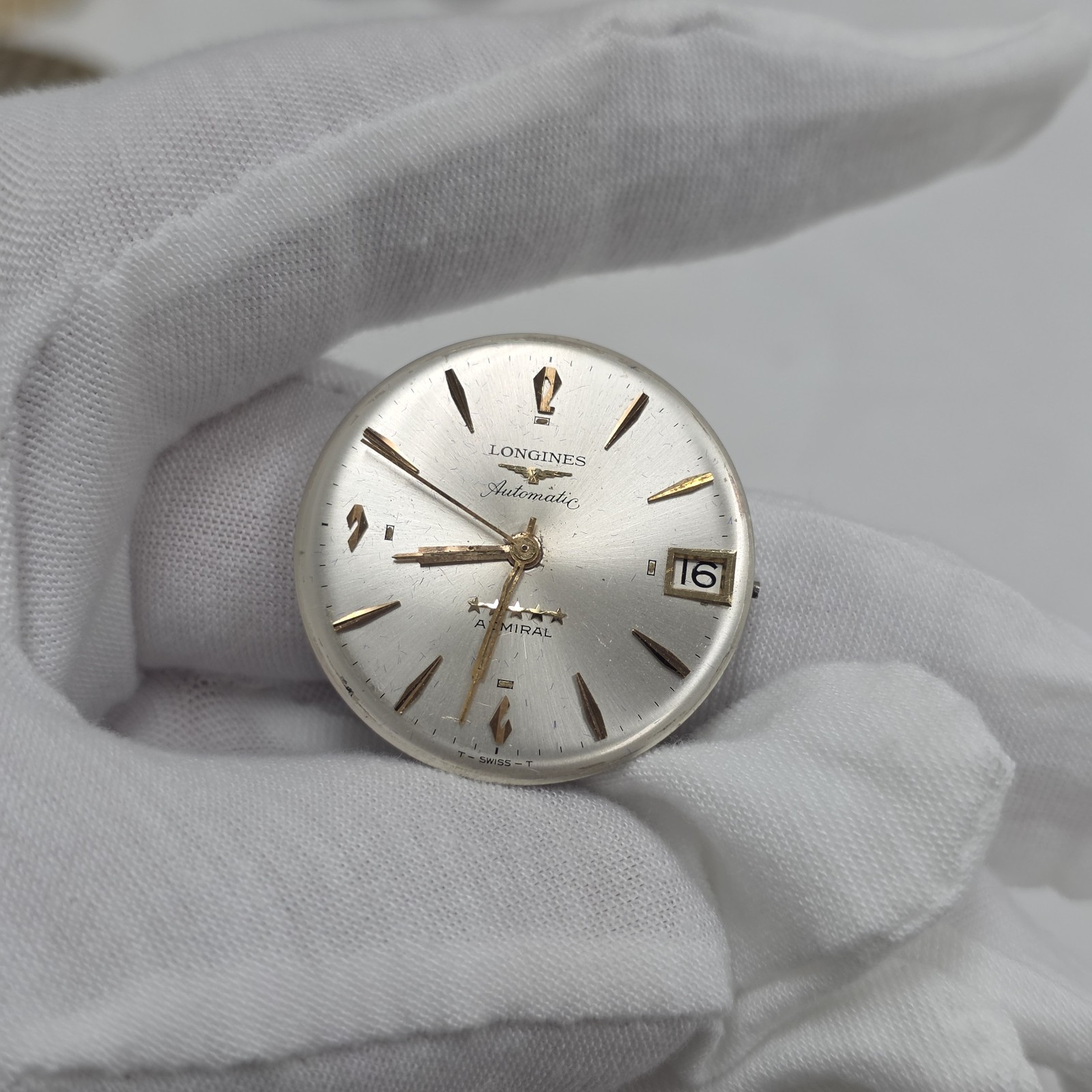 Movement Longines Cal. 345 Automatic Swiss Admiral 5 Star 17 Jewel For Parts