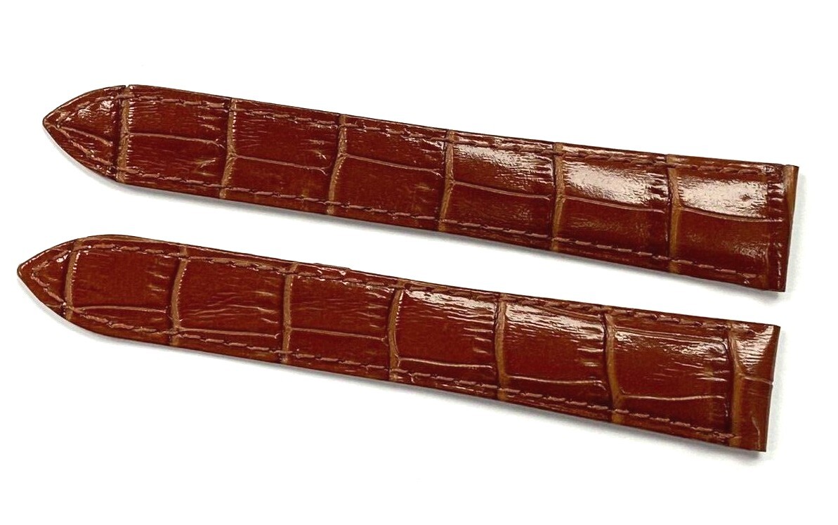 Watch Band Genuine Leather Alligator Grain fit Cartier Watch 23x18MM