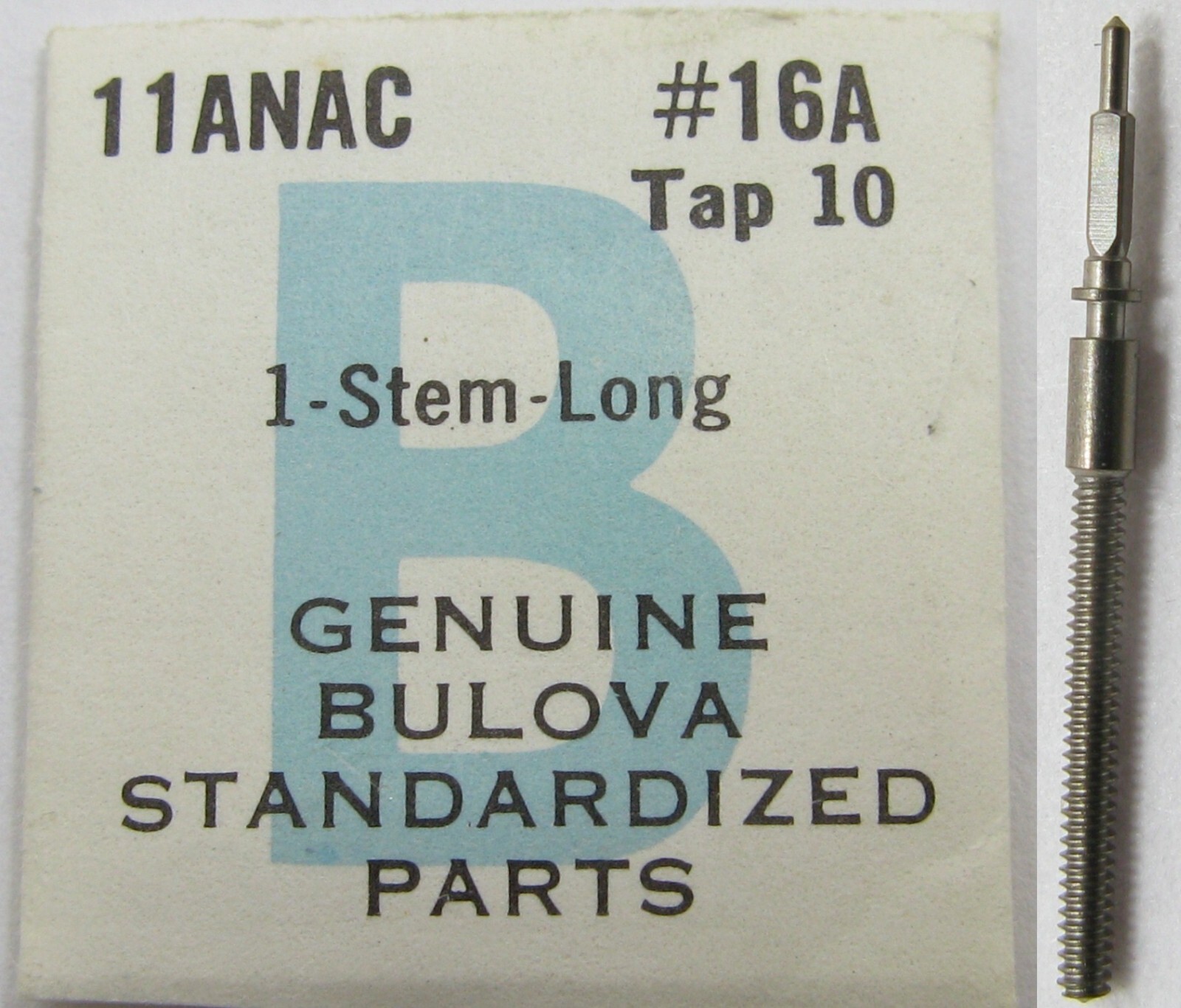 Bulova 11ANAC watch part #16 / #401 winding stem 401 tap 10 or 8.5