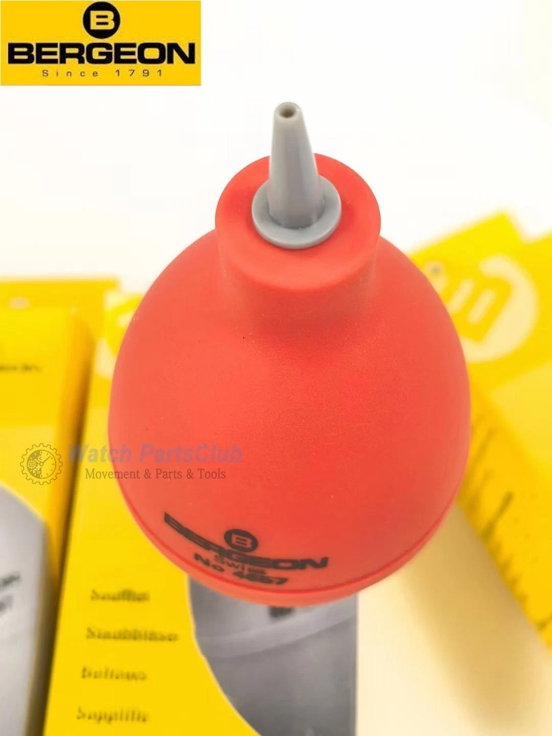 Bergeon 4657 Rubber Dust Blower PVC Nozzle Watch Repair Precision Cleaning Tool