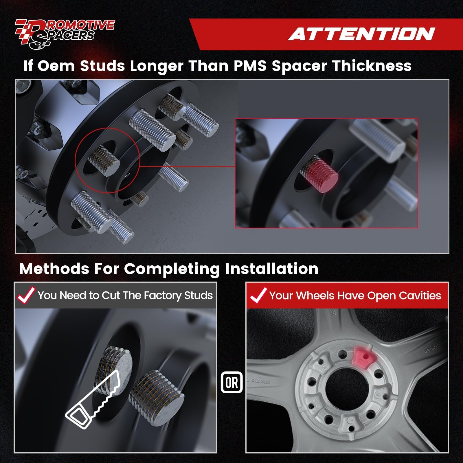 1″ (25mm) Forged Wheel Adapters 5×127 (5×5),78.4mm Center Bore 1/2″ Studs –