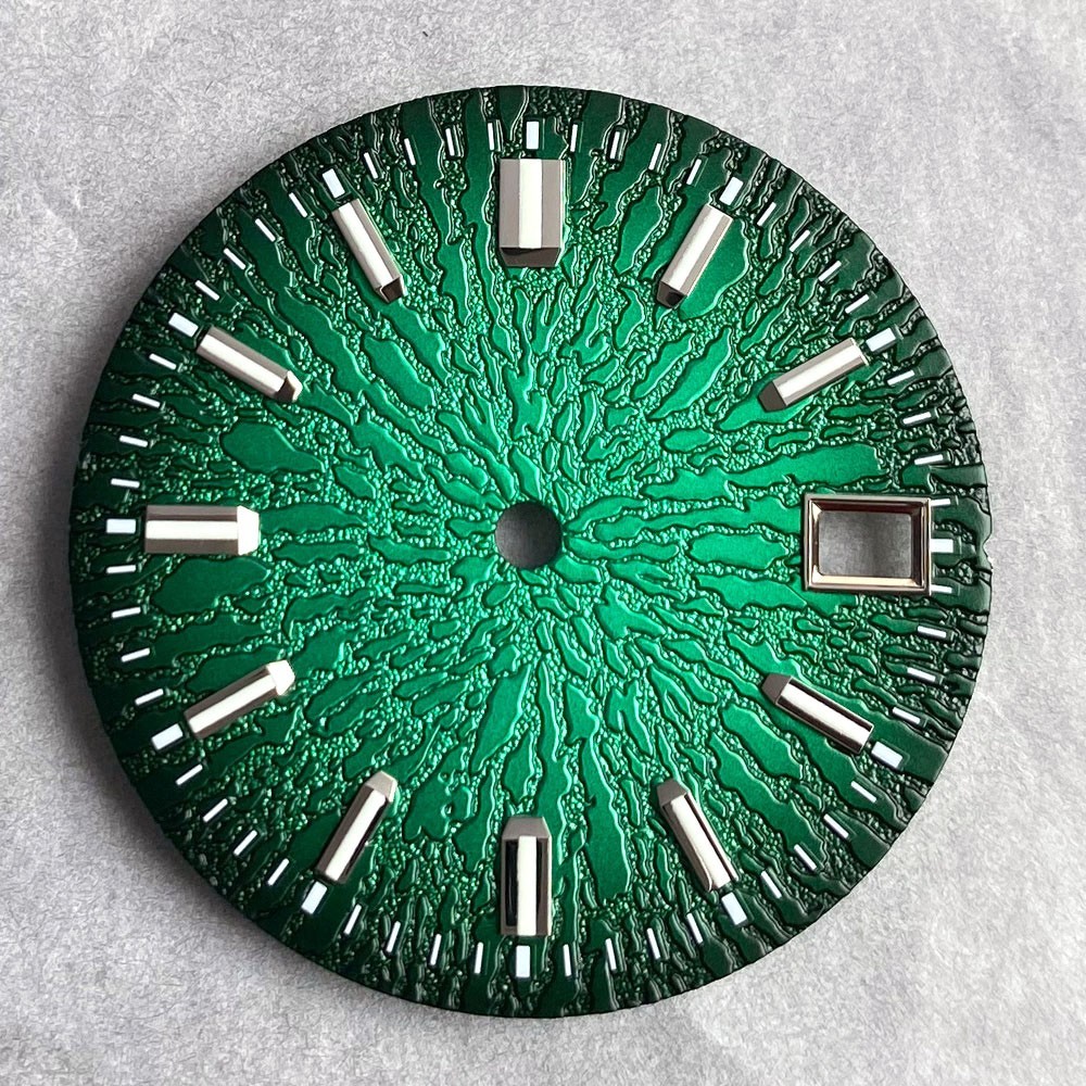 29mm NH35 Textured Watch Dial Luminous for NH36 NH38 NH70/71/72 4R35/36 MOD Dial