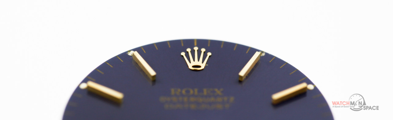 Vintage Men’s Rolex Datejust QS 36mm 16233 16013 Royal Blue Stick Dial 2/T #L2