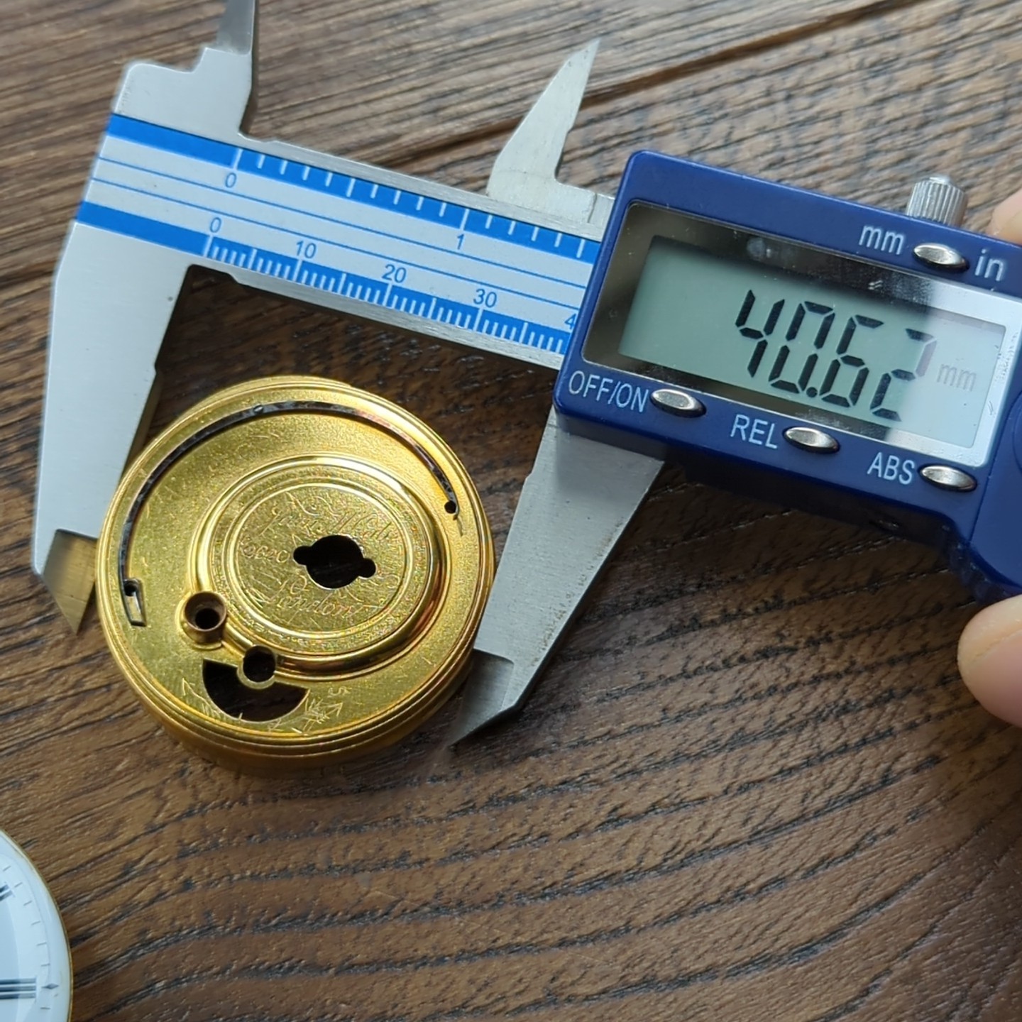 James McCabe English Duplex Pocket Watch Movement With Sweep Secs Feature (G72)