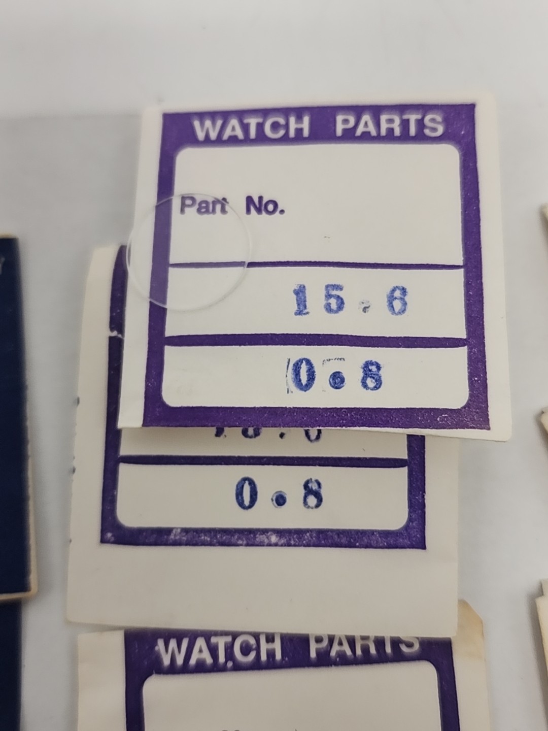 Genuine Vintage Watch Crystal Lot Of 20, 12.2 – 15.8 X .08