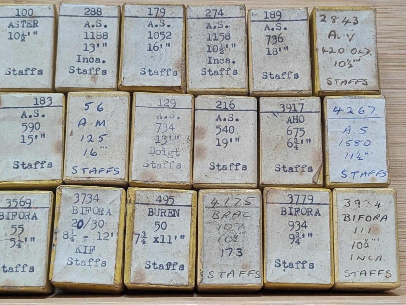 Watch Parts, New Old Stock in Boxes, Various Makes / Cals BRAC, AS, #R596
