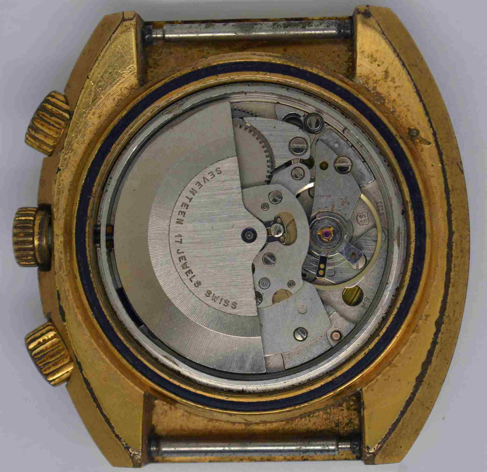 VTG DALIL Muslim GMT Gold Plated Wristwatch. Cal: AS-2063. For Repairs