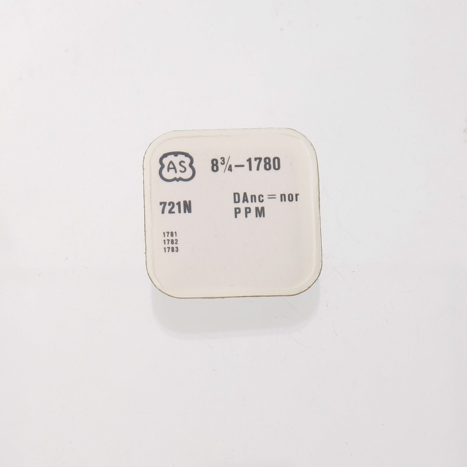 AS 1780, 1782, 1783 Balance Complete Watch Part Bestfit 721/1905 New Stock