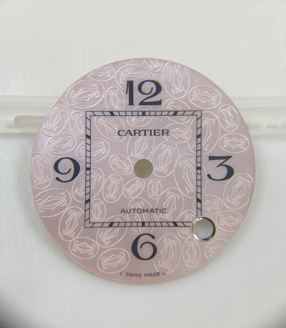 Original NOS Cartier Pasha Mother of Pearl Ref. W31053M7/2377 Pink Dial