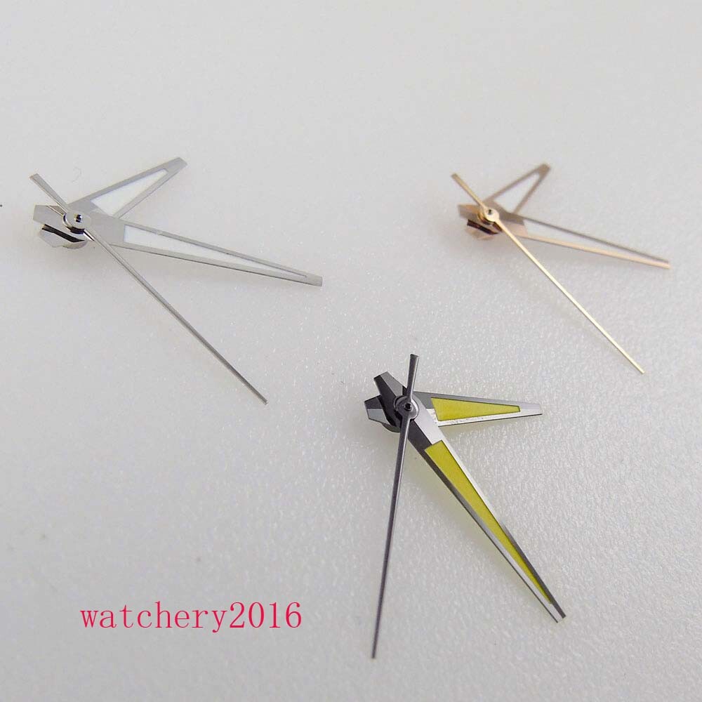 Luminous Yellow/Silver/Rose Gold Watch Hands Fit NH35 NH36 4R36 7S36 7002 7009