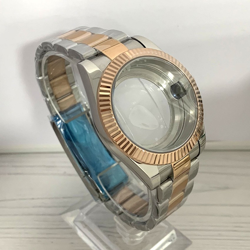 41mm Steel Watch Case 20mm Strap Set Watch Accessory For 8285 Automatic Movement