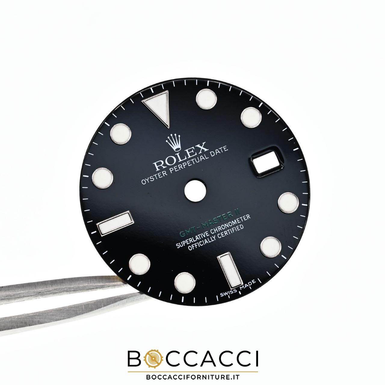ROLEX Black ’’Stick’’ Dial OYSTER Perpetual Date Gmt-Master ref 116710 ’’Swis…