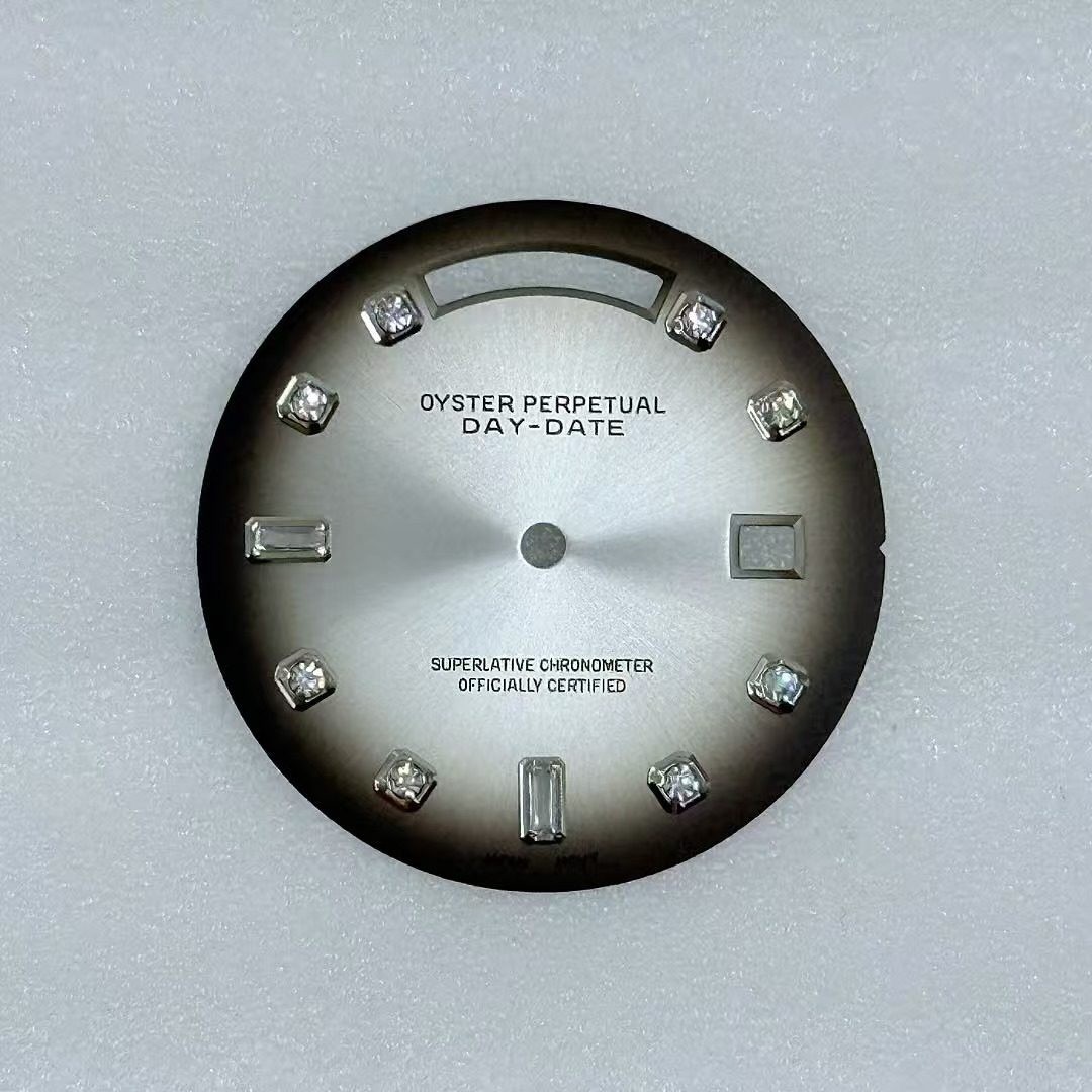 31mm Gradient Color Watch Dial Double Calendar No Lume for 8285 Movement