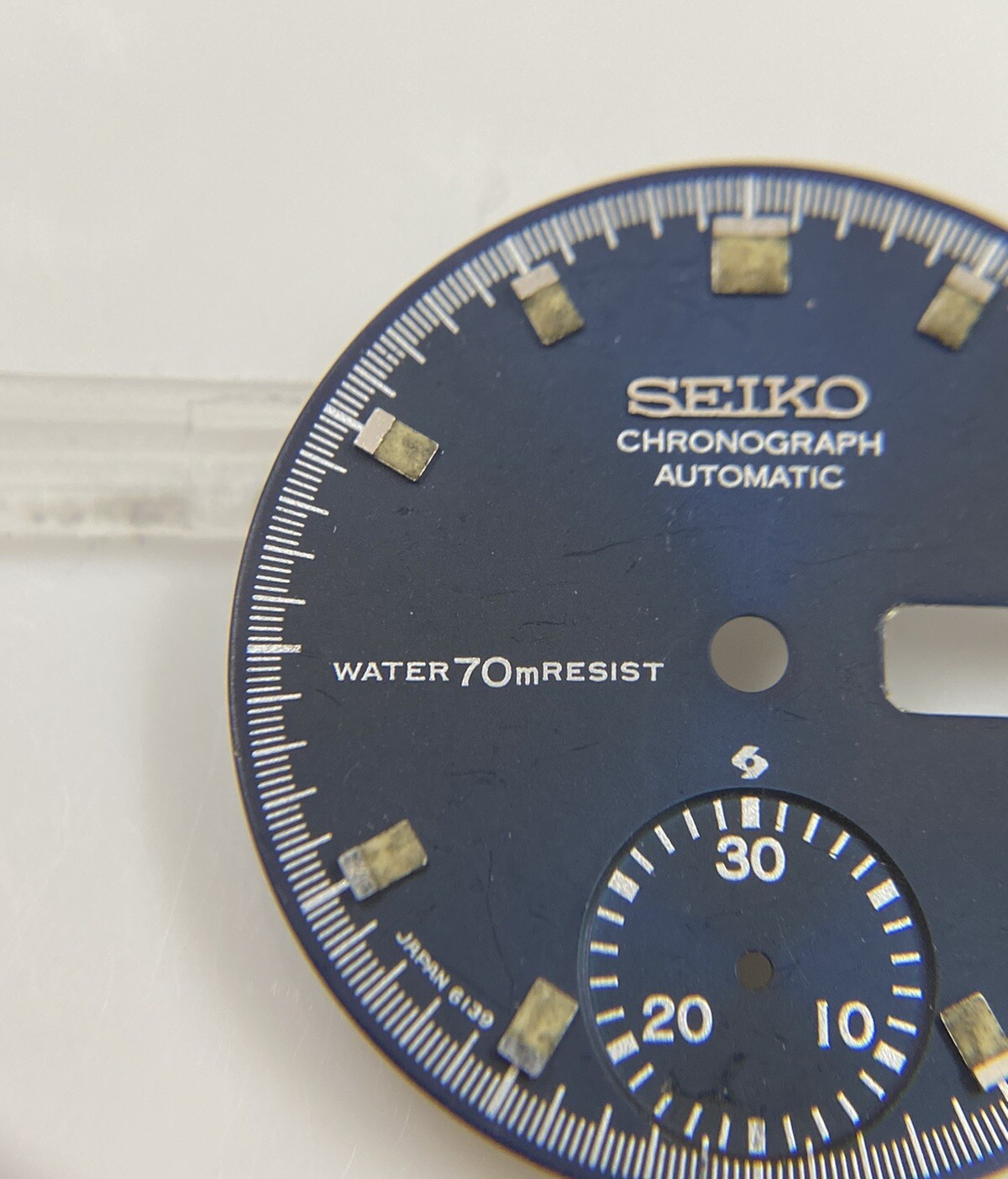 Original Seiko Pogue 6139-6030T Navy Blue 27.5mm Dial
