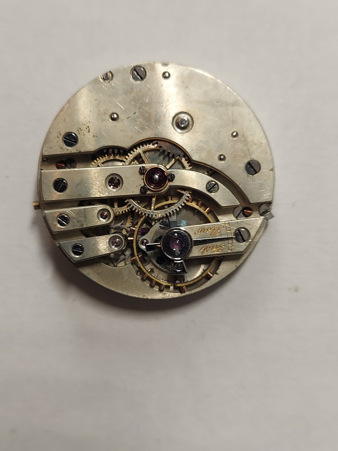 Unbrand Collectible High Grade Art Deco Enamel Dial Full Jewels P.W.MOVEMT Women