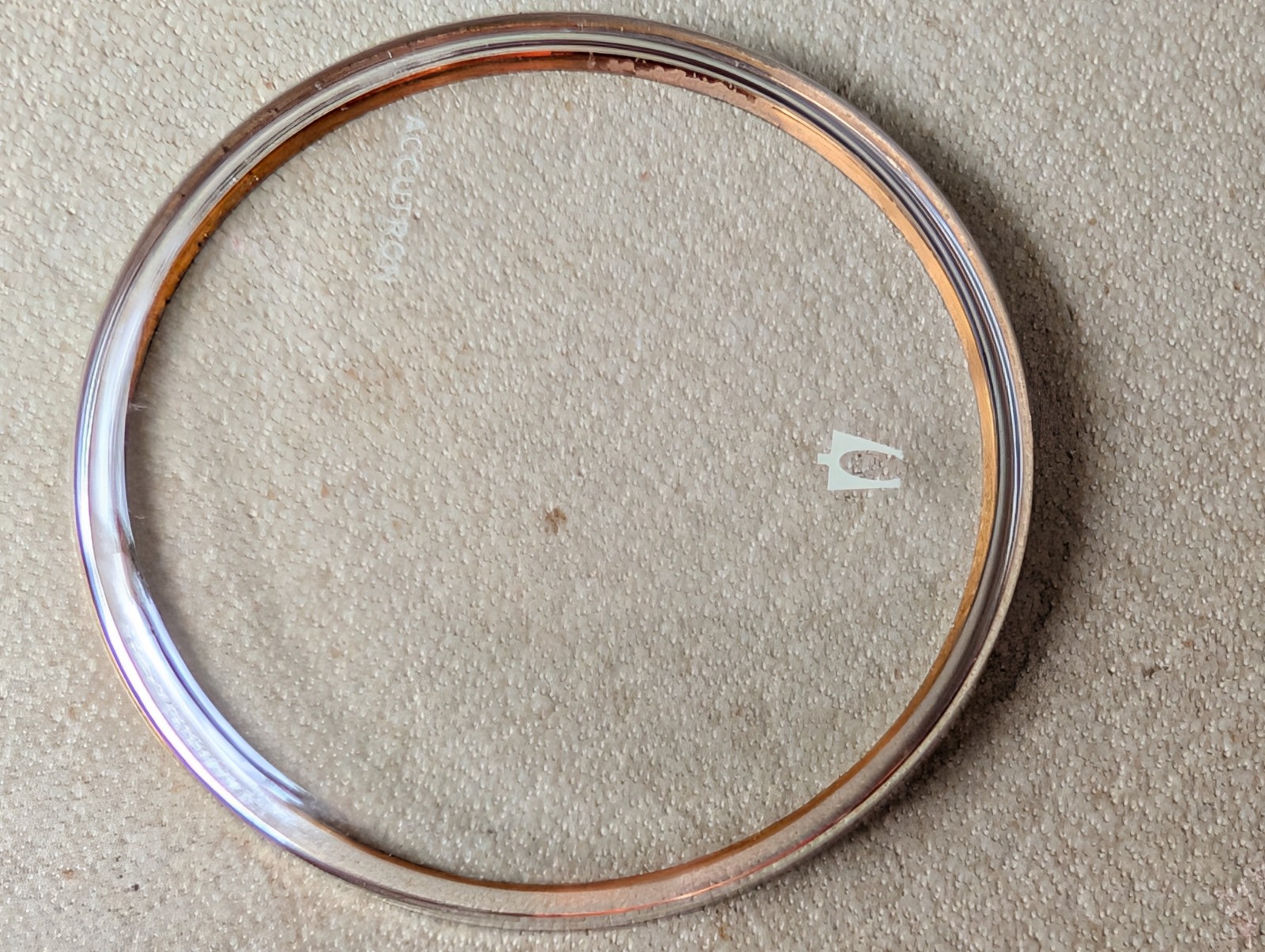 Vintage 1960/70’s Bulova Accutron 1271-AYS Crystal For Spaceview 2531 Cases