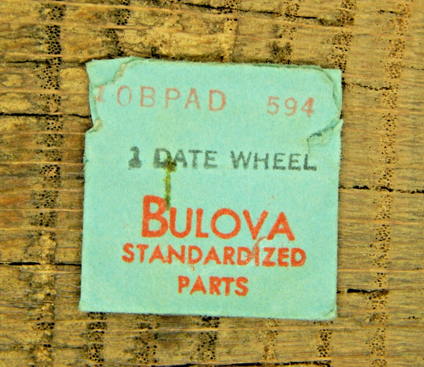 Genuine Bulova 10BPAD Date Wheel 594 Watch part NEW OLD STOCK