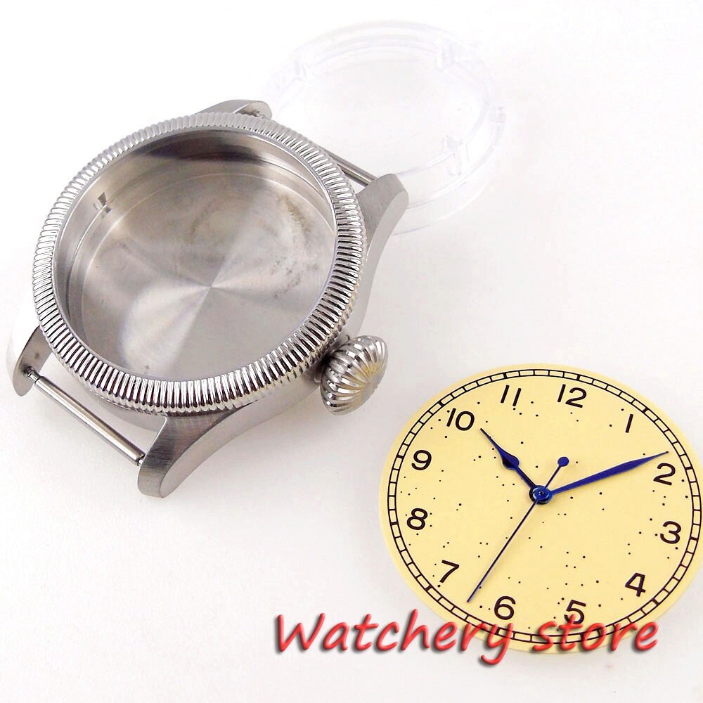 39mm Tandorio Sapphire Glass Watch Case 33.5mm Dial For NH35 NH35A 2824 PT5000