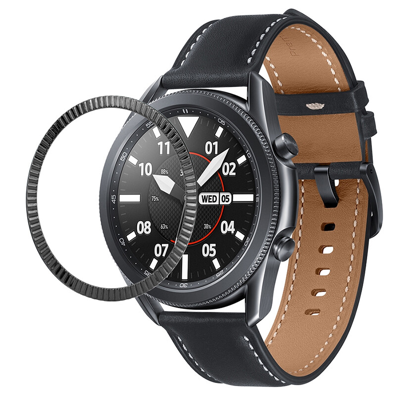 For Samsung Galaxy Watch 3 41/45mm Bezel Ring Case Metal Protection Cover