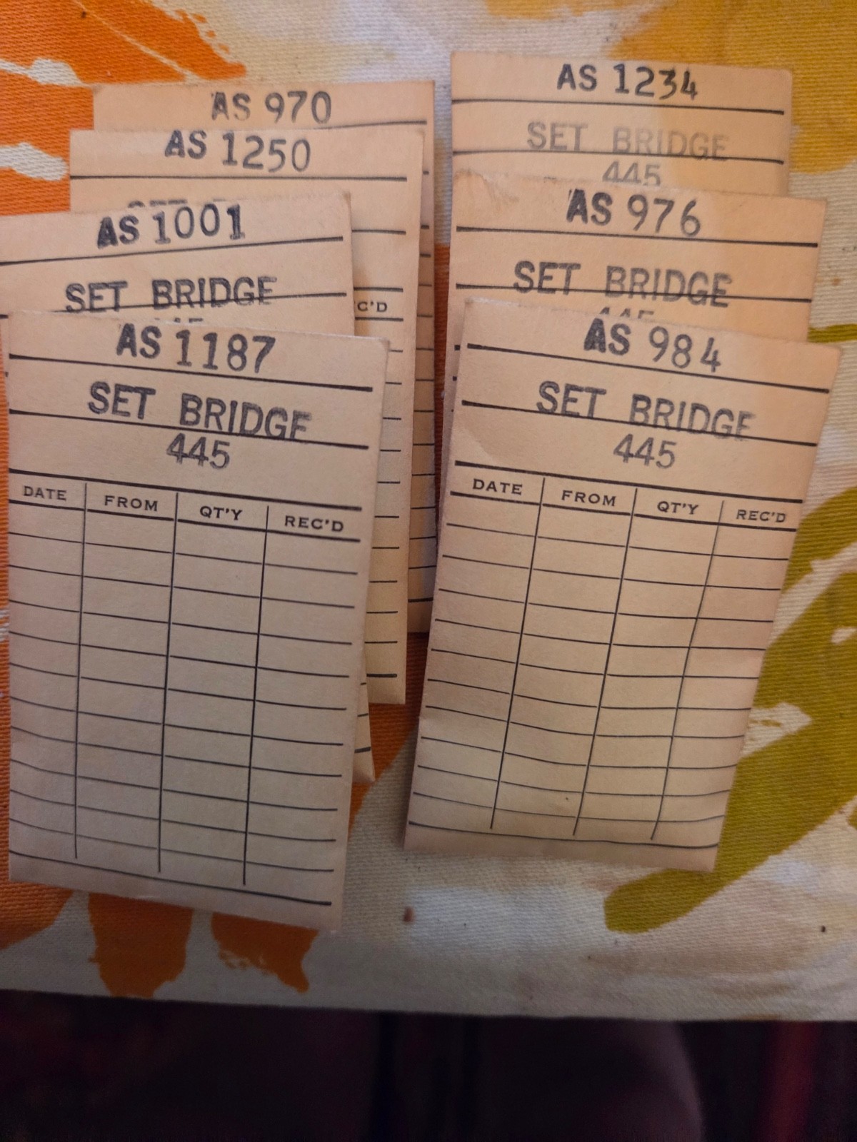 Ten (10) Setting bridges for vintage AS (A.Schild) movements.