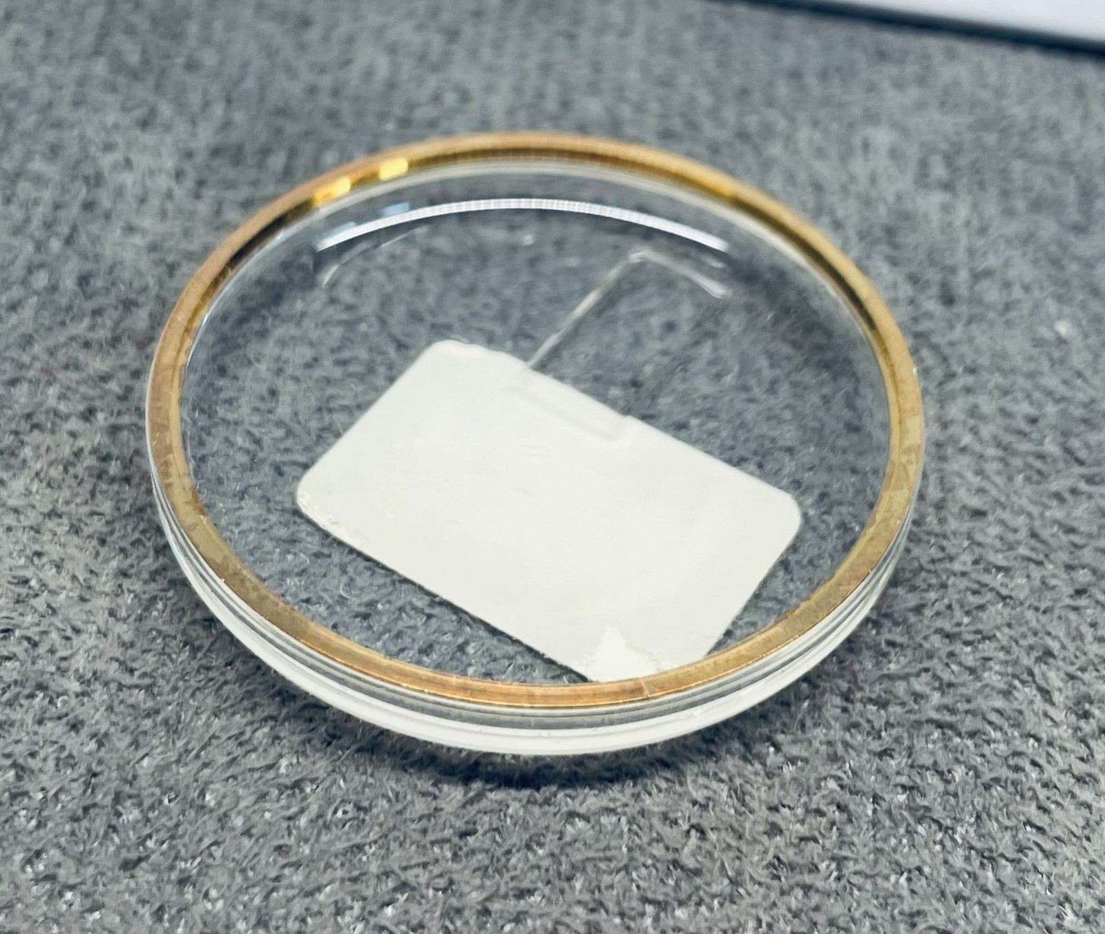 OMEGA Watch Crystal Yellow Ring 166-036 Calendar Date Loupe 5123