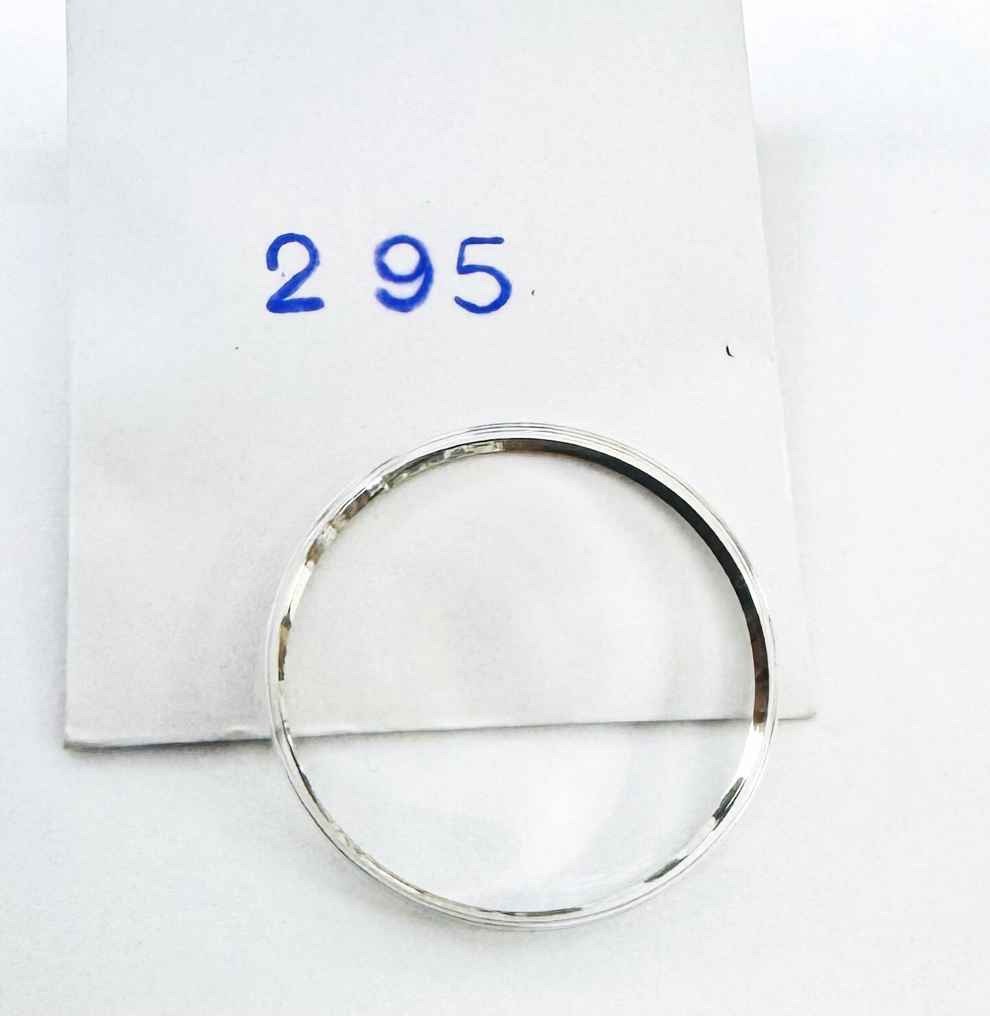 29.5mm Acrylic Watch Crystal with Silver Tension Ring for OMEGA Watches