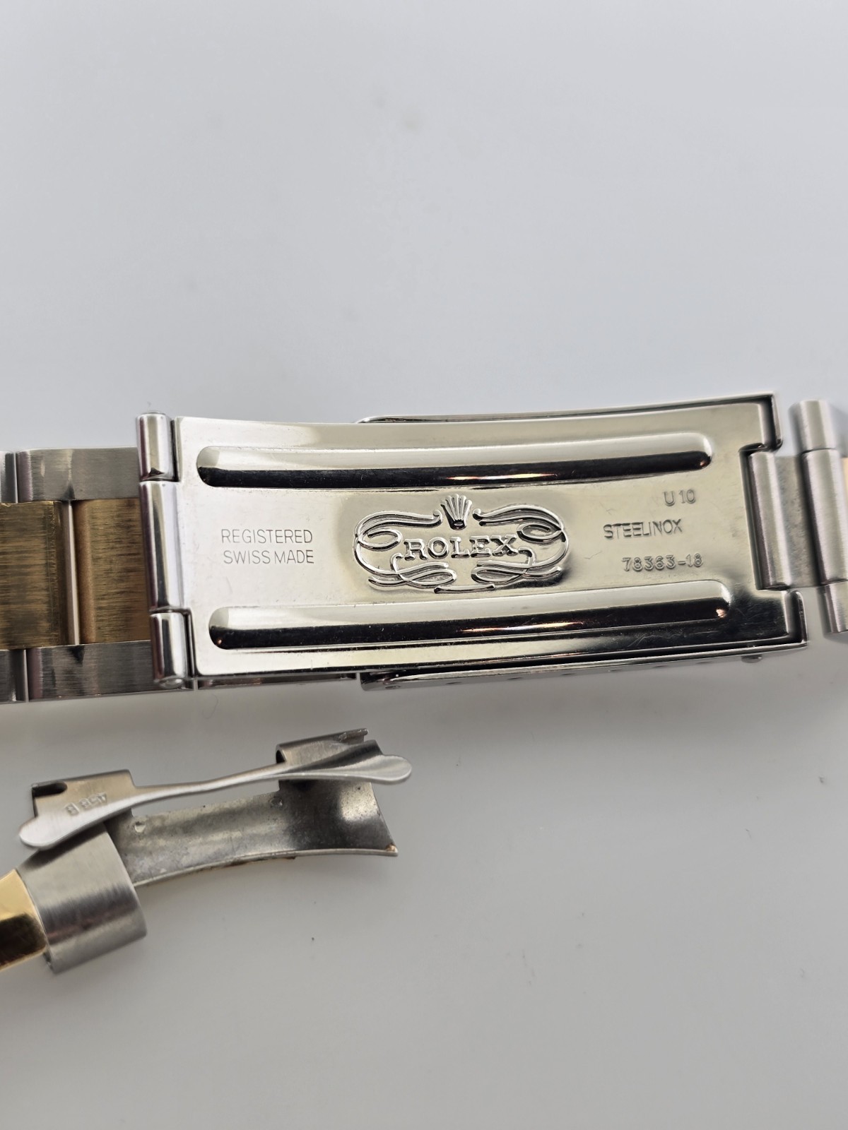 Rolex 78363 18K/SS 20MM Oyster Bracelet For Daytona 16523 & 16233 No Holes Case.