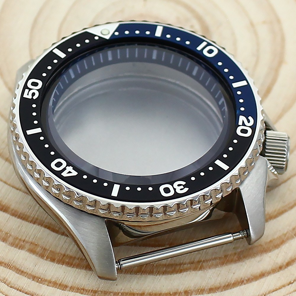 42.5mm Stainless Silver Watch Case Modify SKX007 Mod 10ATM For Seiko NH35 34 36