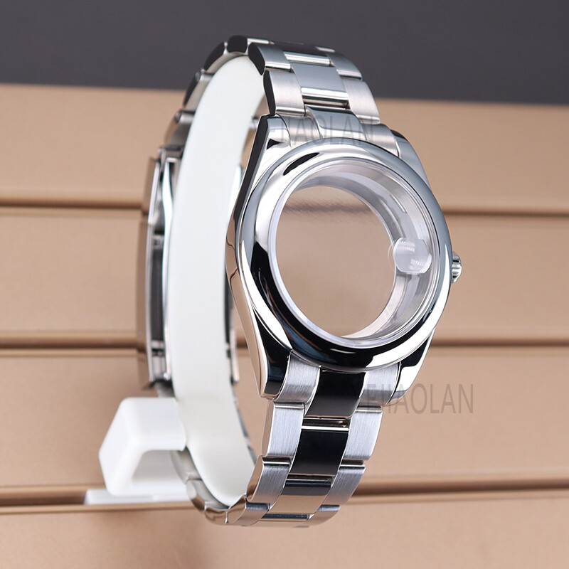 for NH35/36 8215 movement 36mm/39mm watch case oyster bracelet sapphire glass